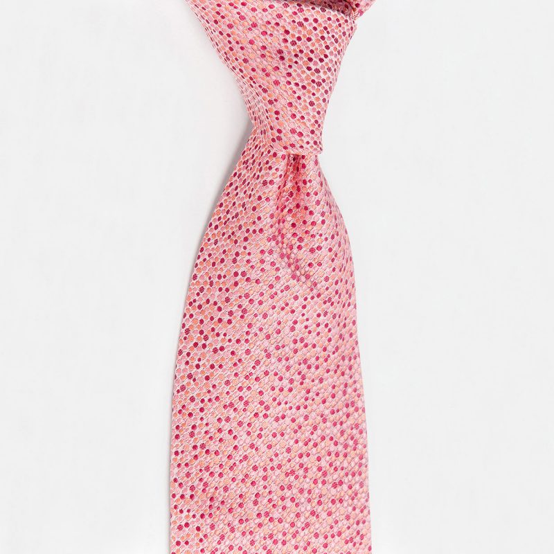 Pink Spot Silk Tie