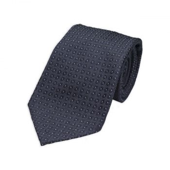 Grey Jacquard Silk Tie