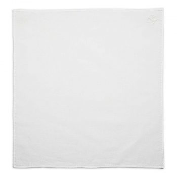 Personalised White Cotton Pocket Square