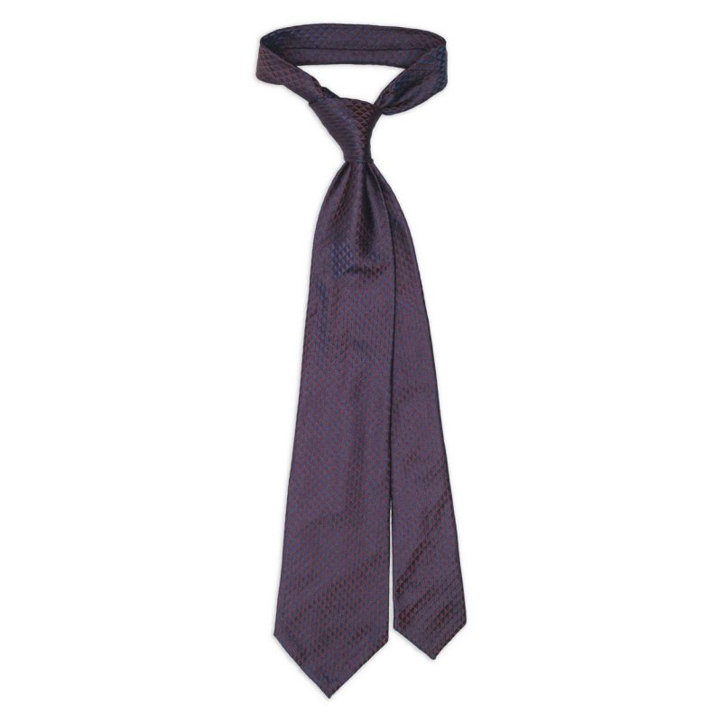 Burgundy Jacquard Silk Tie