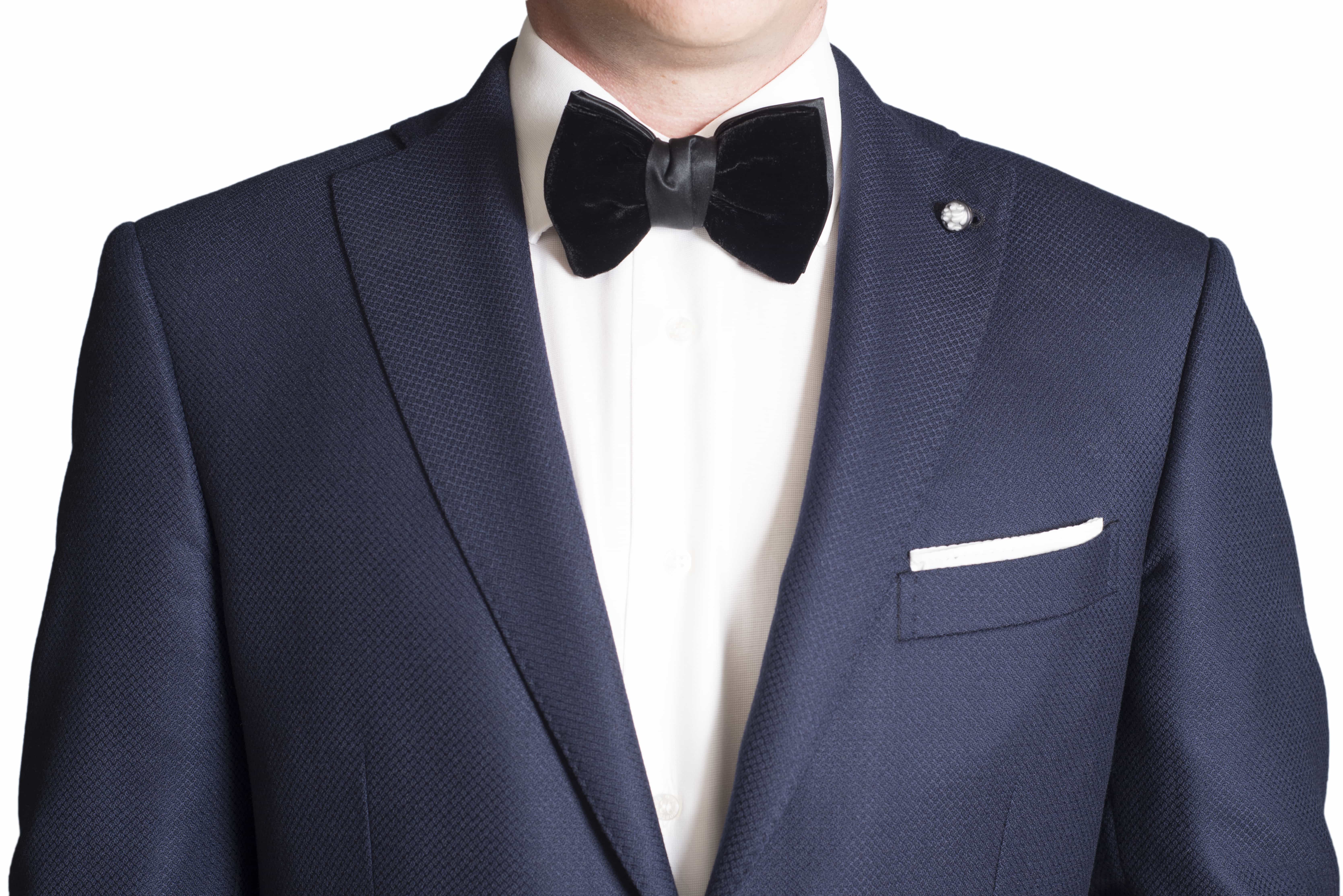 black velvet bow tie