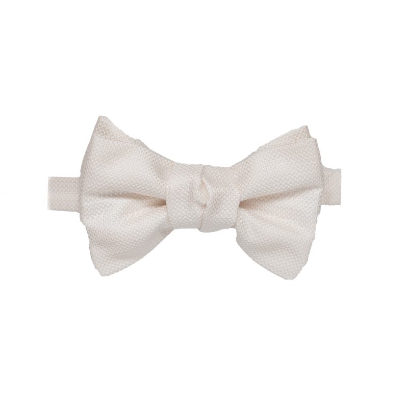 White Jacquard Bow Tie