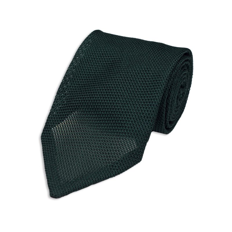 Green Grenadine Silk Tie