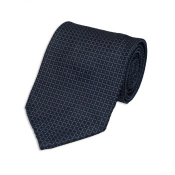 Small Motif Blue Tie